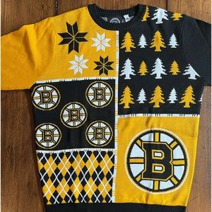 Large Boston Bruins sweater.